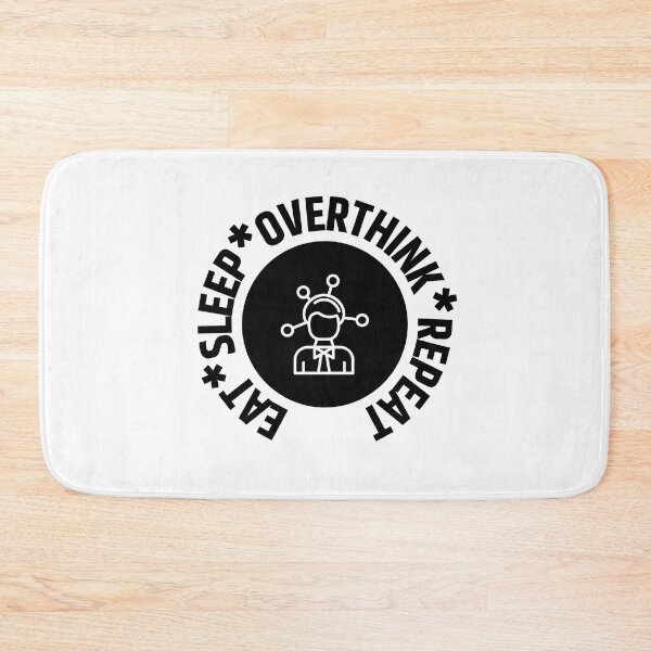Item preview, Eat Sleep Overthink Repeat designed and sold by RedTomasB.