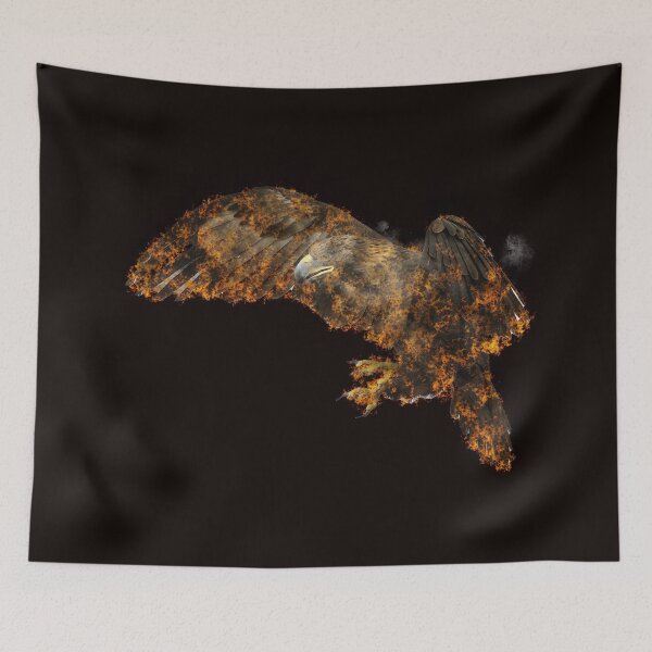Item preview, fire eagle t-shirt | burning fire eagle  designed and sold by KARTICK DUTTA.