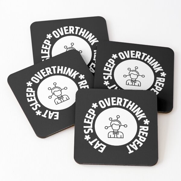 Item preview, Eat Sleep Overthink Repeat designed and sold by RedTomasB.