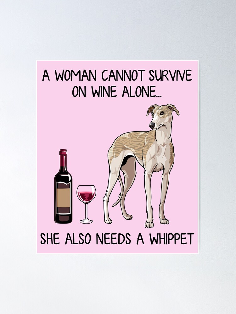 Womens Best Dog Mom Ever Whippet Mother's Day Gift Poster