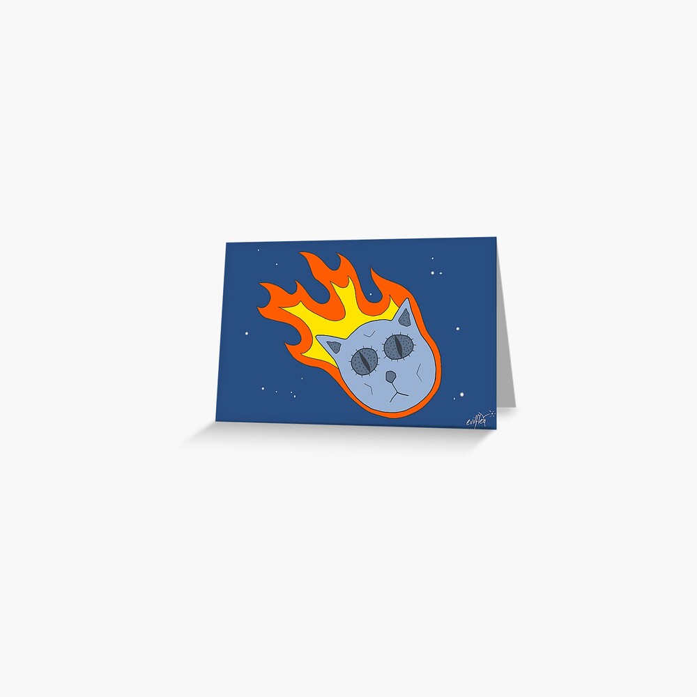 Catsteroid Greeting Card