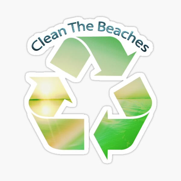 Clean The Beaches Sticker