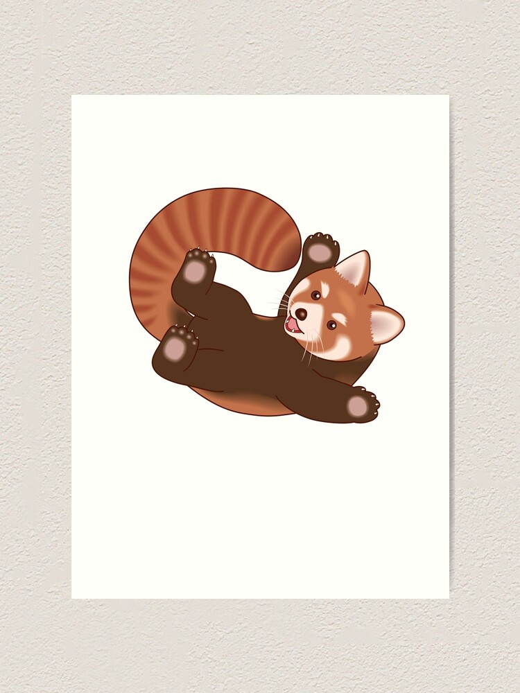 "Red Pandas Emoji Cute Fun Panda Lover" Art Print by JapaneseInkArt