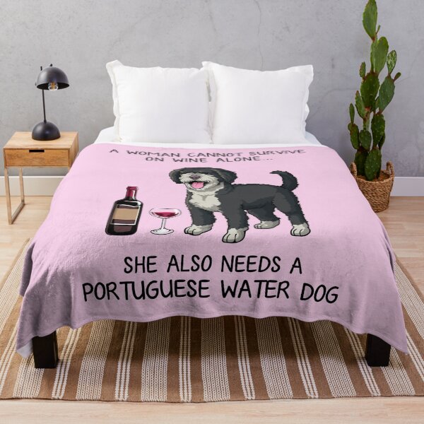 Item preview, Portuguese Water Dog and wine Funny gift for dog mom designed and sold by TeeDoozy.