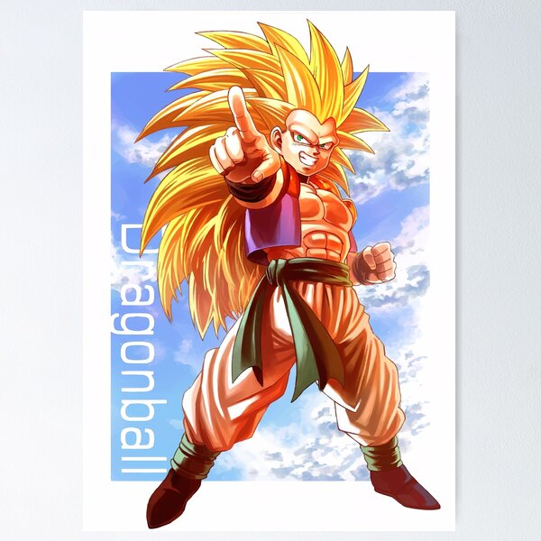 Quadro Poster com Moldura Majin Boo Gordo Dragon Ball Z Goku