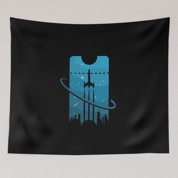Item preview, Spaceship Astronaut Launch Flying to the Moon designed and sold by BakaOutfit.