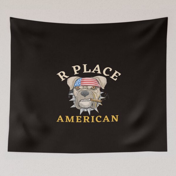 Item preview, R Place American bulldog designed and sold by Nero9o.