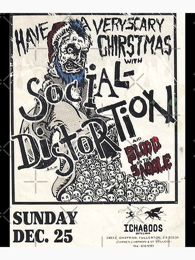 Vintage Punk Show Flier Social 80s 90s