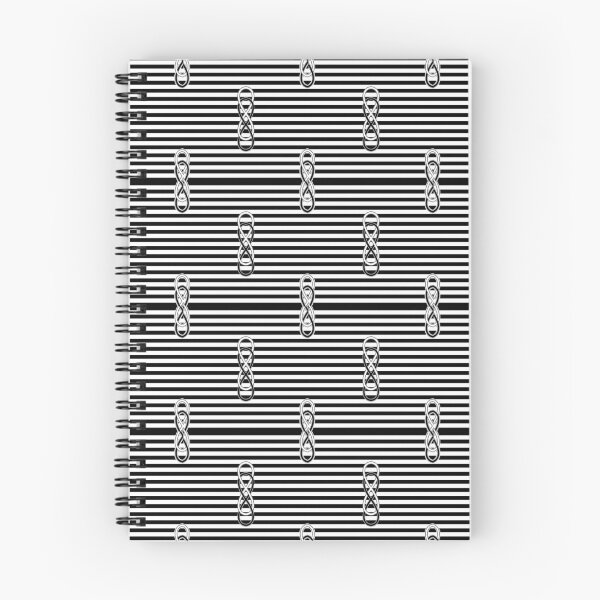 Item preview, Black White Stripes Double Lemniscate Tiles Pattern designed and sold by EDDArt.