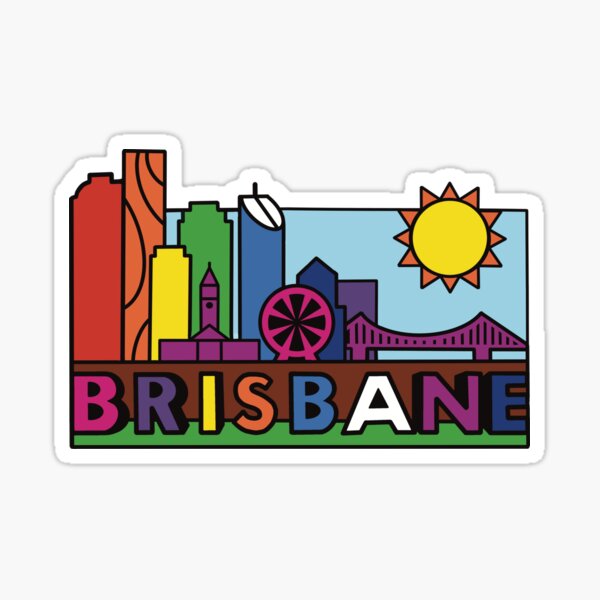 Item preview, BRISBANE - simplified [Jesse Irwin Art] designed and sold by JesseIrwinArt.