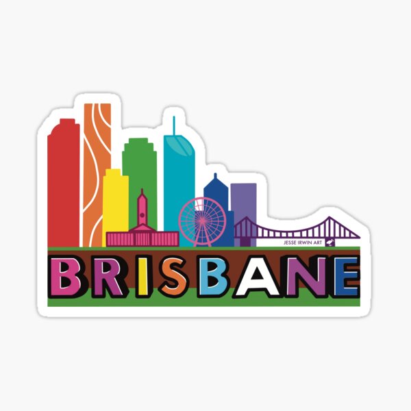 Item preview, BRISBANE [Jesse Irwin Art] designed and sold by JesseIrwinArt.