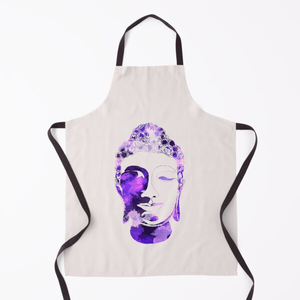 Item preview, Hand drawn Buddha Silhouette with Cool Purples designed and sold by AMSonArt.