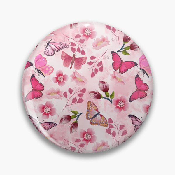 Artikelvorschau, Kaleidoskop von Schmetterlingen rosa entworfen und verkauft von Deborah Wainwright.
