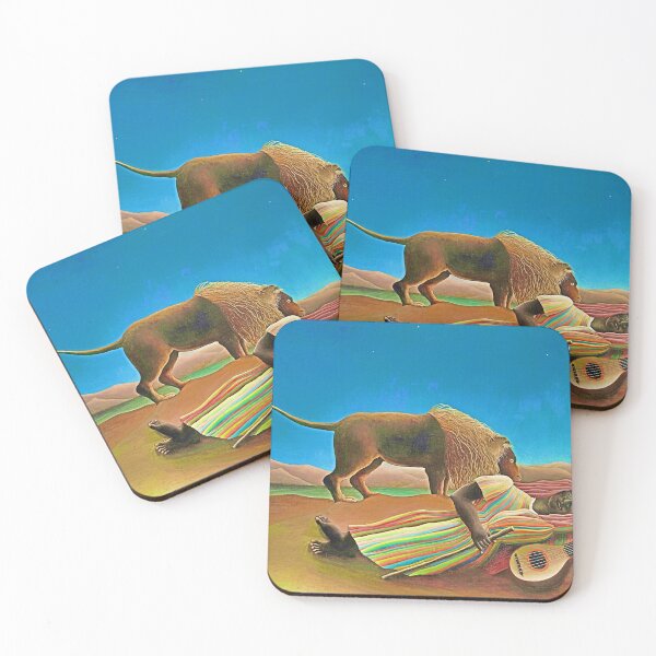 Item preview, Henri Rousseau's The Sleeping Gypsy (La Bohémienne endormie) (1897) famous painting (digitally enhanced by WatermarkNZ Press)  designed and sold by CristalleLisa.