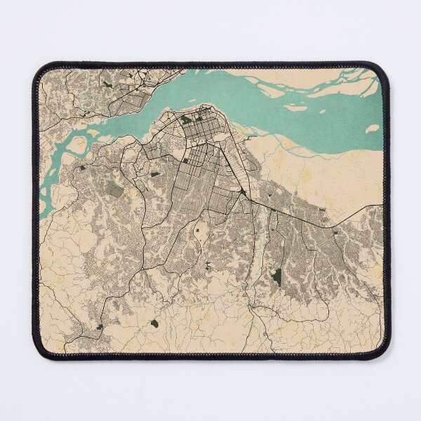 Item preview, Kinshasa City Map of Congo - Vintage designed and sold by deMAP.