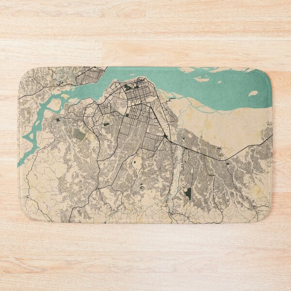 Item preview, Kinshasa City Map of Congo - Vintage designed and sold by deMAP.