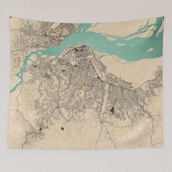 Item preview, Kinshasa City Map of Congo - Vintage designed and sold by deMAP.