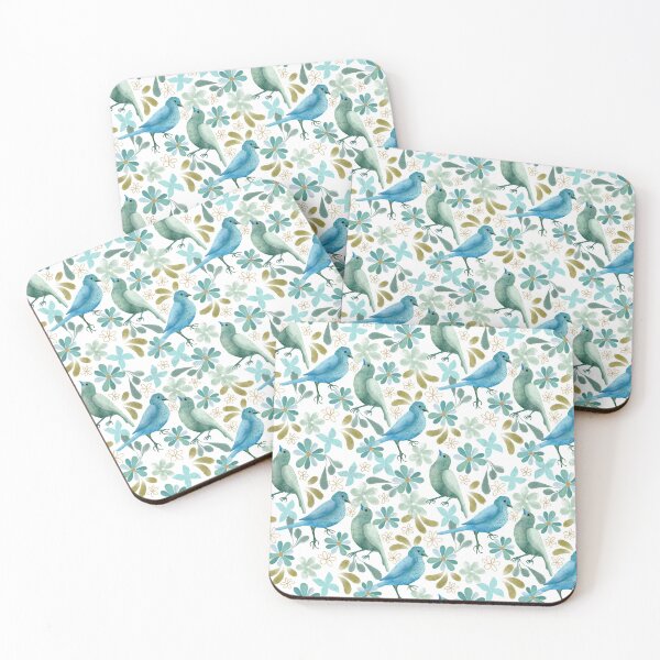 Item preview, Blue bird with Florals designed and sold by Deborah Wainwright.