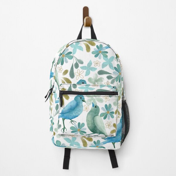Item preview, Blue bird with Florals designed and sold by Deborah Wainwright.