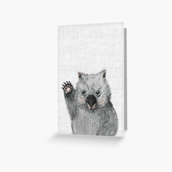 Wombat Greeting Card