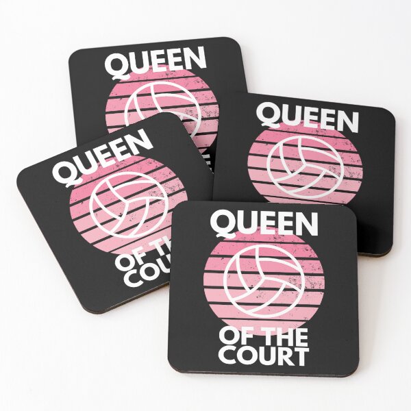 Item preview, Queen Of The Court Volleyball Player Funny Sticker designed and sold by amberk1cira.