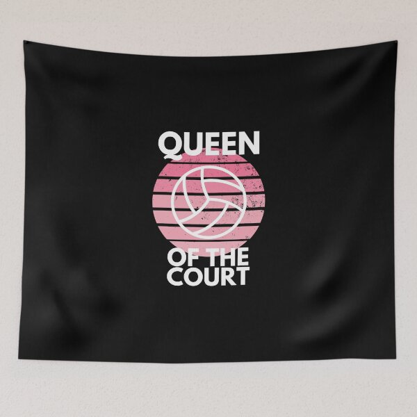 Item preview, Queen Of The Court Volleyball Player Funny Sticker designed and sold by amberk1cira.