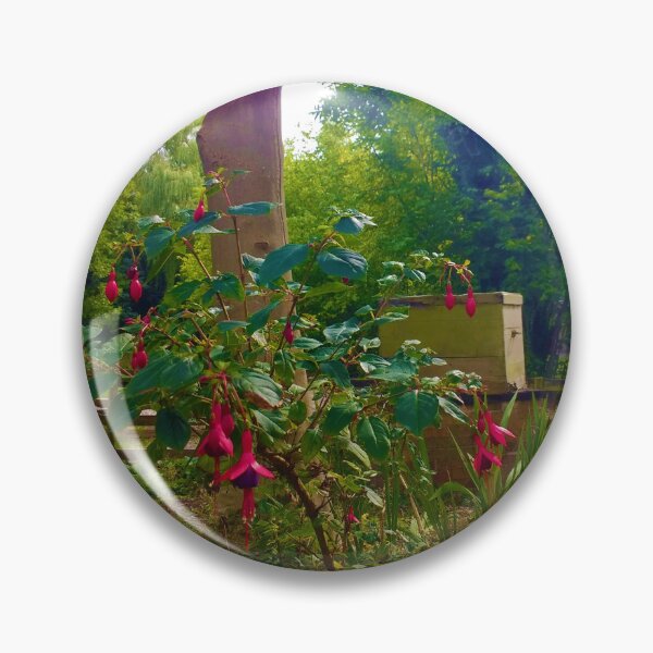 Item preview, #185 |☼| Hardy / Hummingbird Fuchsia Flowers - Landscape Shot (Elsham Hall, Gardens & Country Park) designed and sold by Naean H.F. (Nez Man).