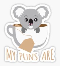Cute Kola My Puns Are Sticker