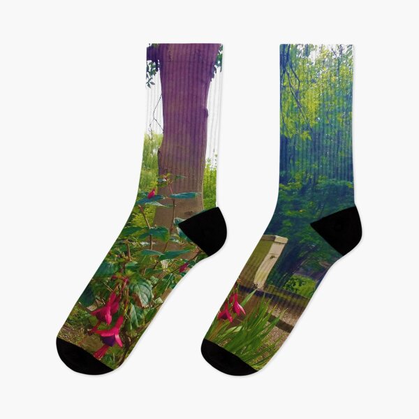 Item preview, #185 |☼| Hardy / Hummingbird Fuchsia Flowers - Landscape Shot (Elsham Hall, Gardens & Country Park) designed and sold by Naean H.F. (Nez Man).