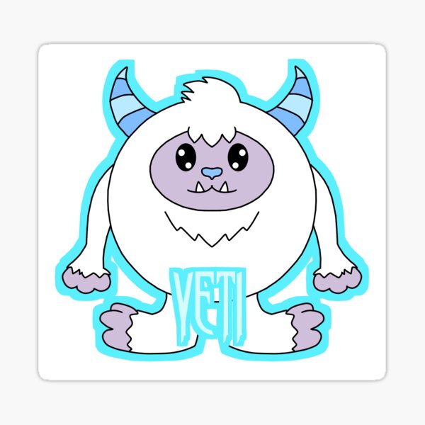 Chibi Kawaii Yeti - Cute Monsters - Magnet