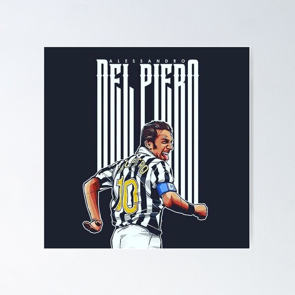 Alessandro Del Piero Poster – Juventus Art – Yaxa Store