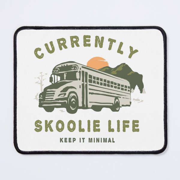 Item preview, Currently Skoolie Life ( Summer Fun Bus Adventure ) designed and sold by WULFLAND ARTS.
