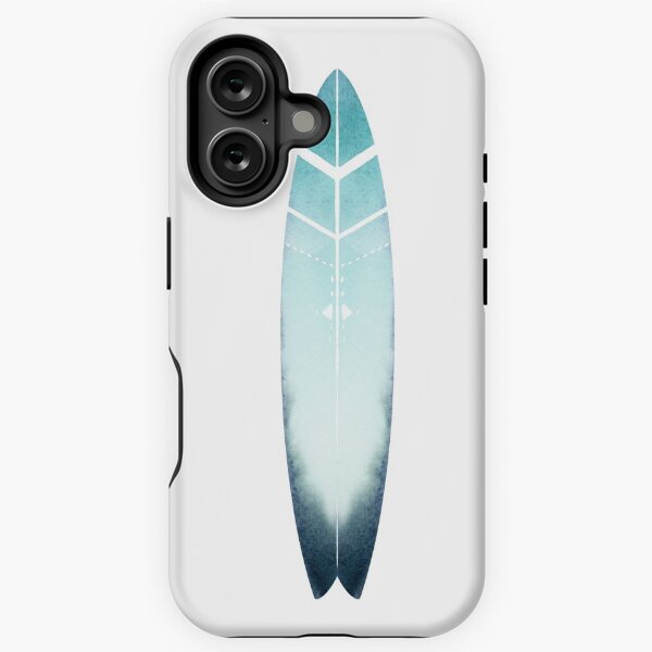 Aperçu de l'œuvre Planche de surf turquoise - Art du surf avec motif tribal créée et vendue par coraeklund.