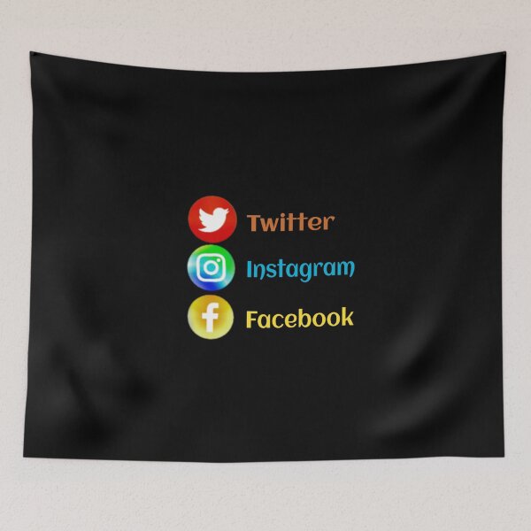 Item preview, Colorful Social Media Essential T-Shirt designed and sold by brittaapriliy.