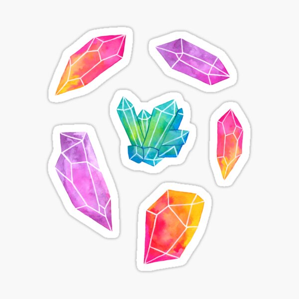 Watercolor Crystals | Nikury Sticker