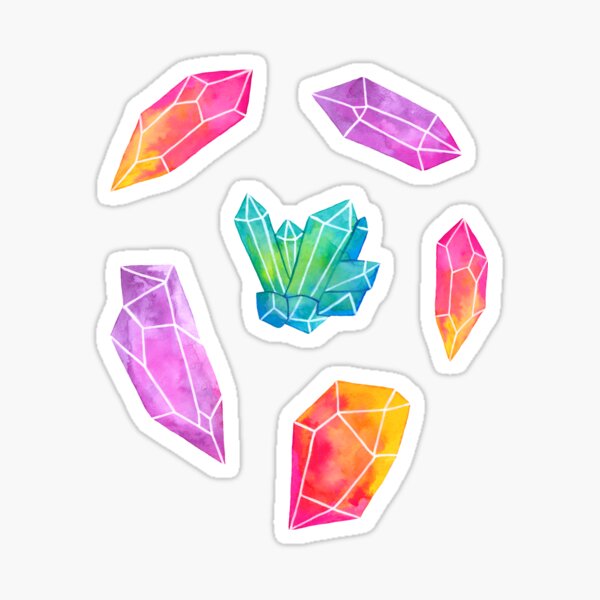 Pastel Crystal Stickers