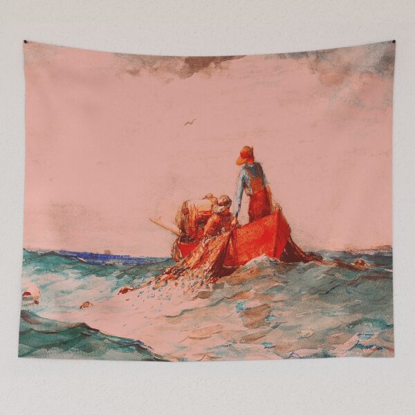 Item preview, The Old Fisherman | Hauling in the Nets | Winslow Homer designed and sold by funnyhalloween.