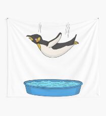 Carefree Penguin Wall Tapestry