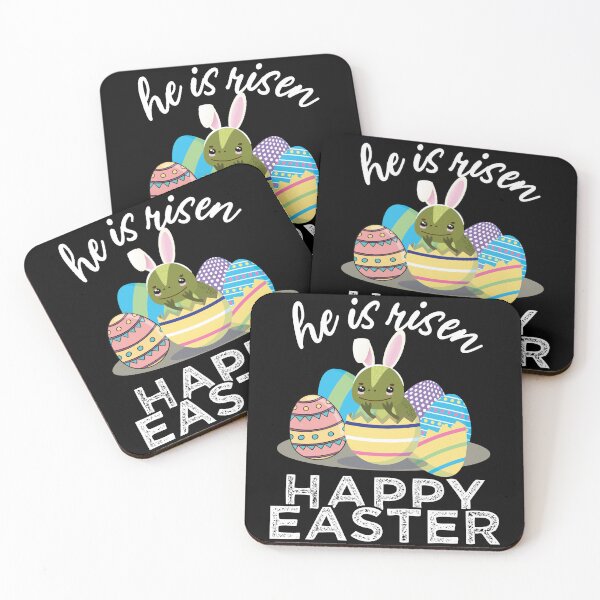 Item preview, Cute Iguana Lizard Bunny Ears Easter Egg Hunt Risen Bible designed and sold by alltheprints.