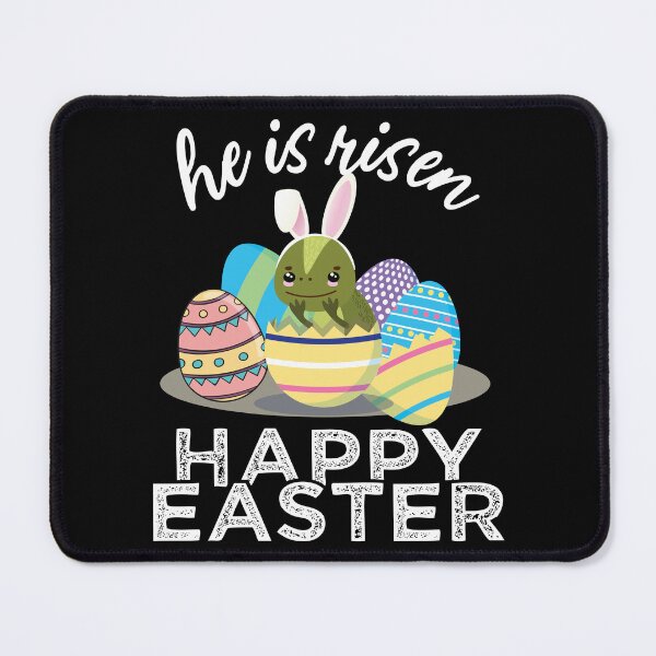 Item preview, Cute Iguana Lizard Bunny Ears Easter Egg Hunt Risen Bible designed and sold by alltheprints.
