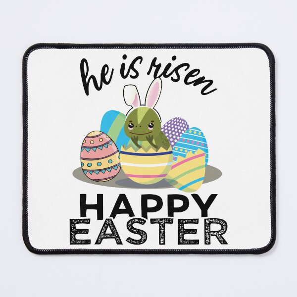 Item preview, Cute Iguana Lizard Bunny Ears Easter Egg Hunt Risen Bible designed and sold by alltheprints.