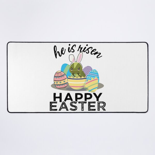 Item preview, Cute Iguana Lizard Bunny Ears Easter Egg Hunt Risen Bible designed and sold by alltheprints.