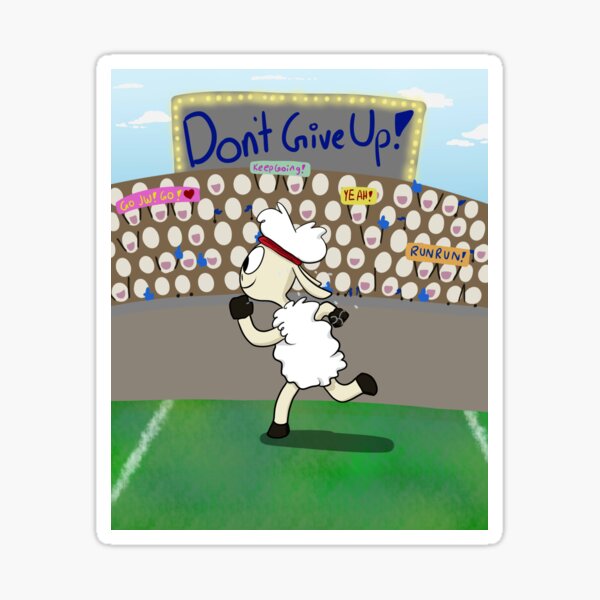 Das Rennen laufen Sticker
