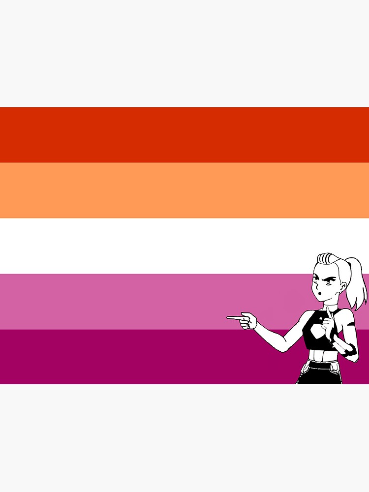 Lesbian Flag With Adora Sticker For Sale By Cxz Redbubble 4669