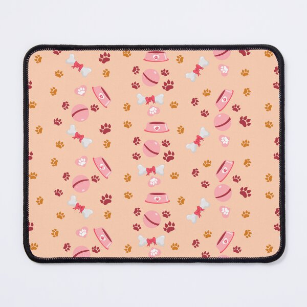 Item preview, Dog Seamless pattern with bones, steps and bowles designed and sold by skazka111.