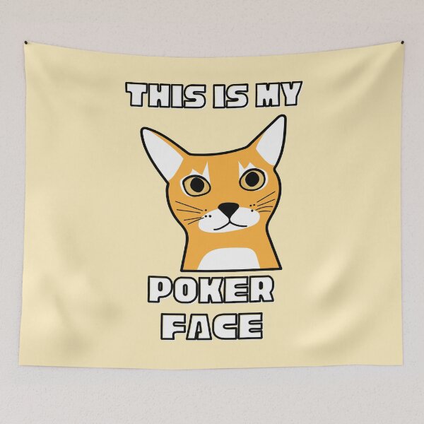 Item preview, Poker Face Cat - Funny And Sarcastic designed and sold by Hic21.
