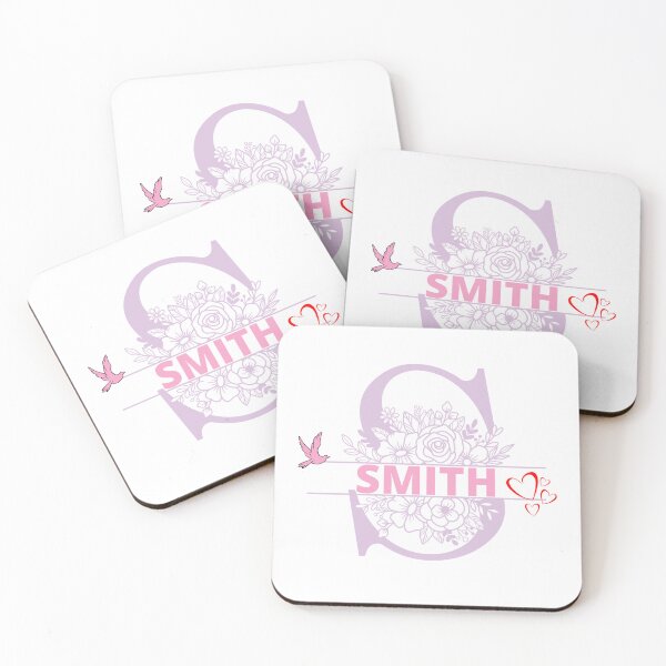 Artikelvorschau, Das Smith Family Monogram Sign T-Shirt zeigt stolze Familienmerkmale in Pink und Violett entworfen und verkauft von Faelee.
