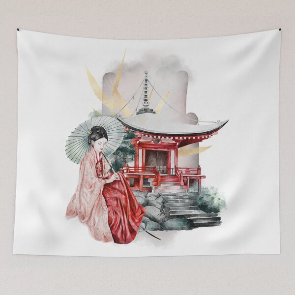 Item preview, Geisha Girl Japanese Artwork designed and sold by Blok45.
