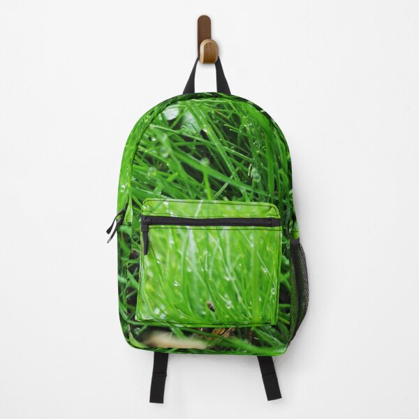 Item preview, Save nature, dew grass, nature lovers, green leaves, pattern designed and sold by Collagedream.
