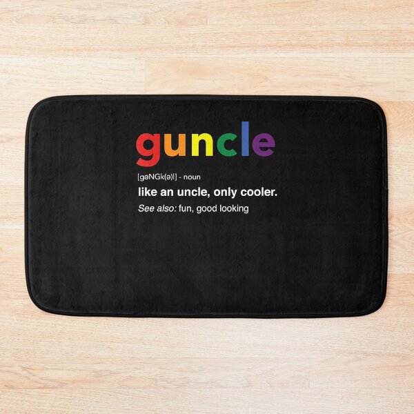 Item preview, Guncle Definition Rainbow Pride Color for Gay Uncle designed and sold by David231231.